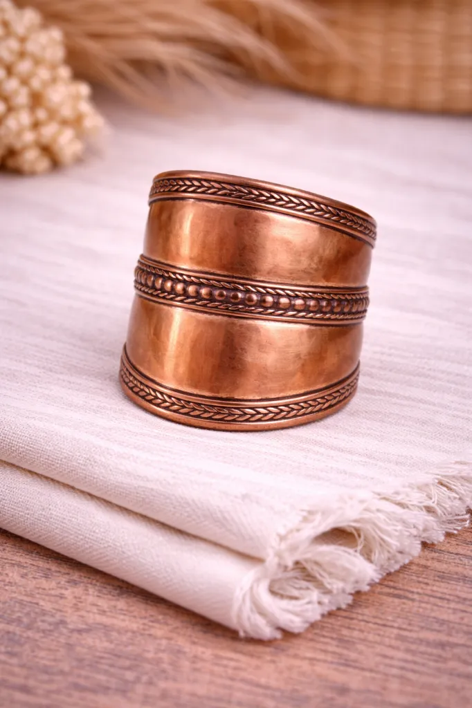 ANILLO TAAMBA COOPER AJUSTABLE CON ACABADO COBRIZO