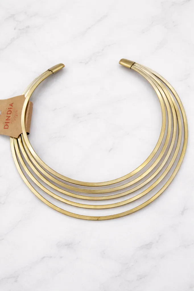 COLLAR ESCLAVA KENDRA DORADO