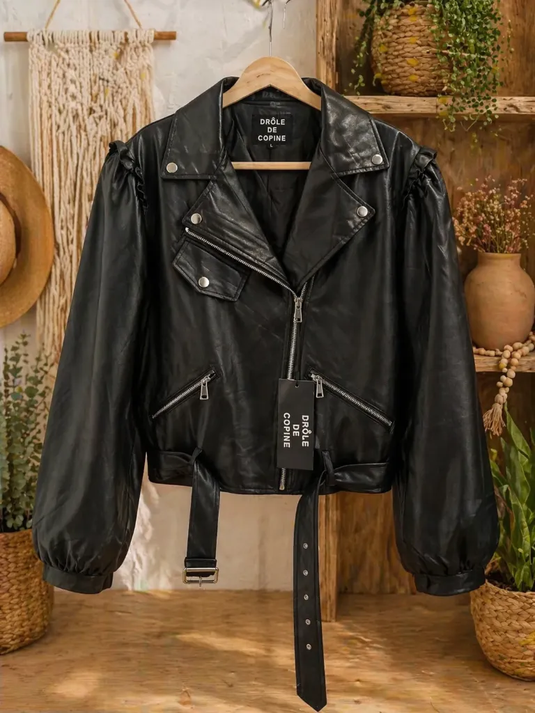 CHAQUETA BIKER NEGRA