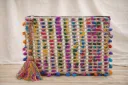 BOLSO CLUCH DE YUTE MULTICOLOR