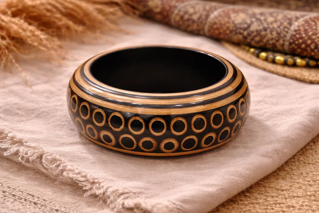 PULSERA DE MADERA PINTADA