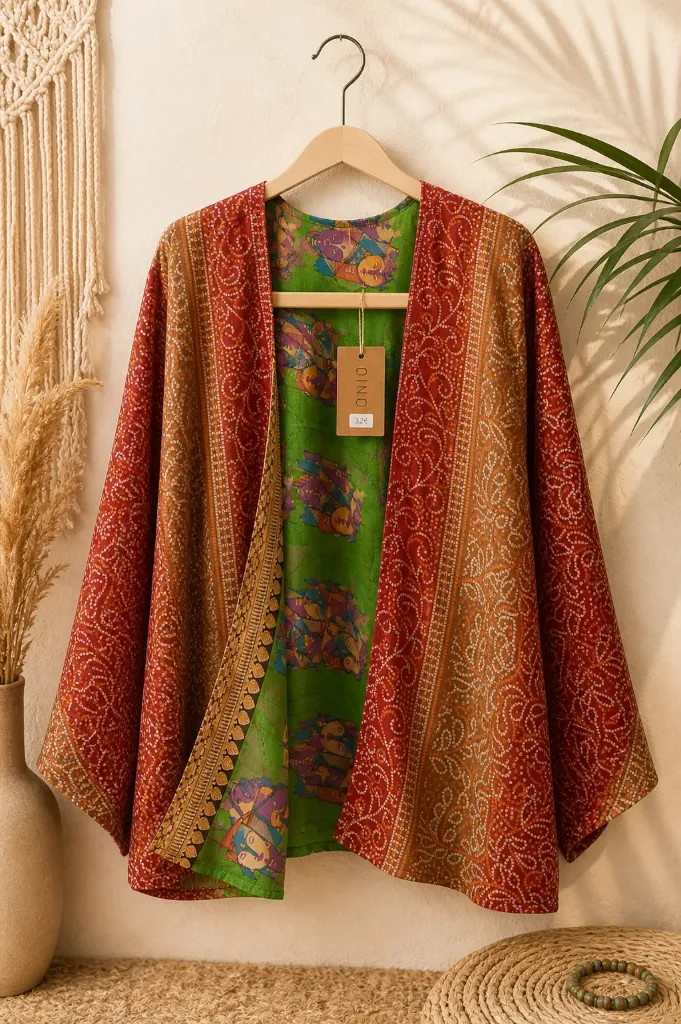 KIMONO SAREEST CORTO REVERSIBLE