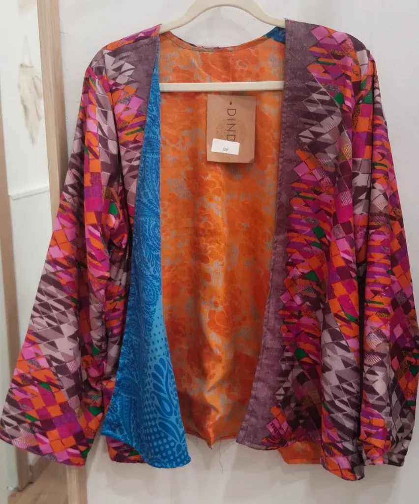 KIMONO SAREEST CORTO REVERSIBLE