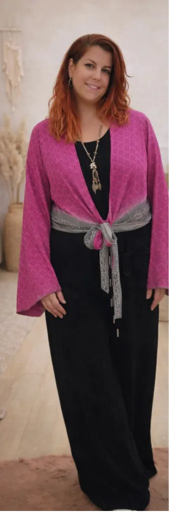 LOOP SAREE COFECCIONADO CON TELAS SEDOSAS