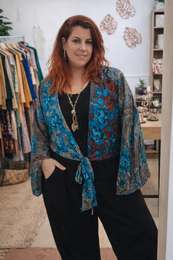 LOOP SAREE COFECCIONADO CON TELAS SEDOSAS