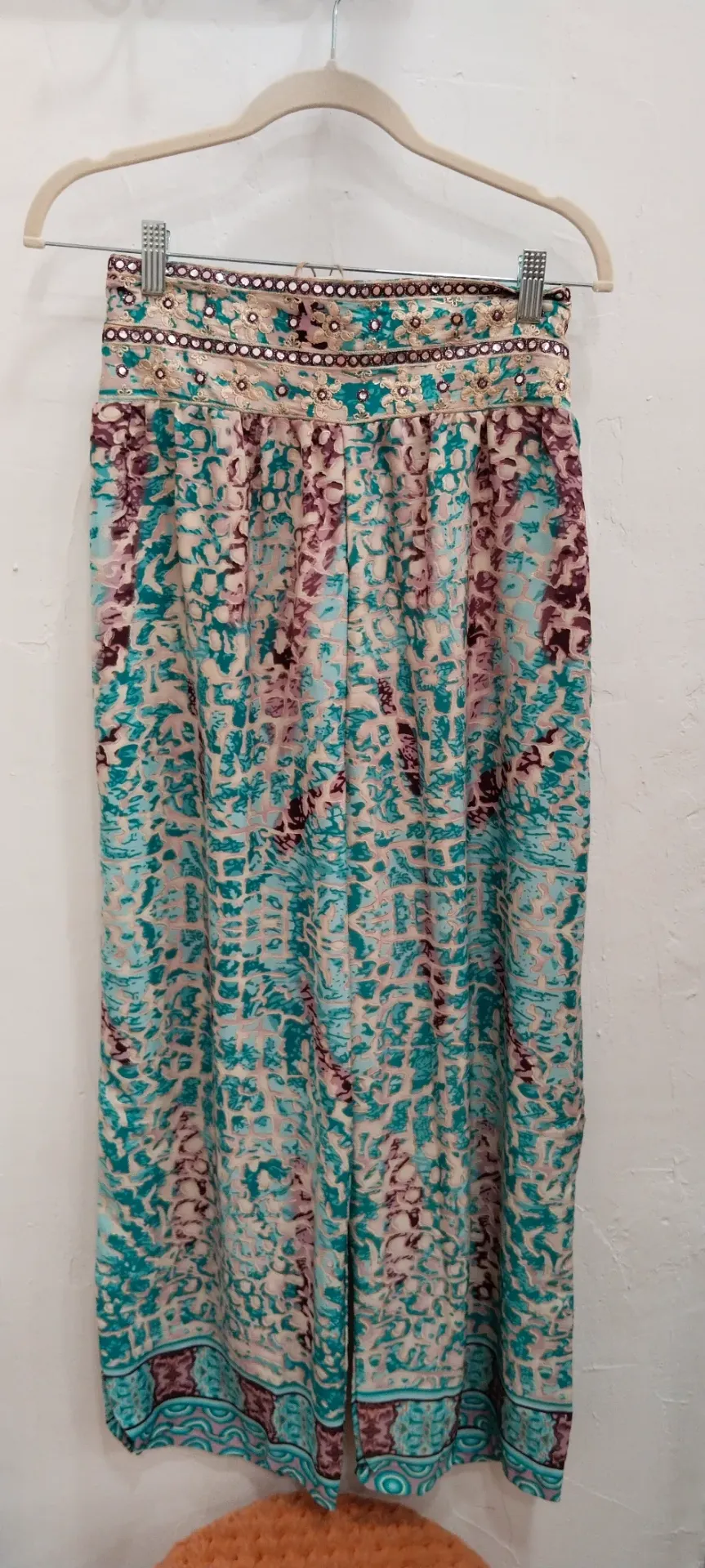 PANTALON KALA (PANTALON BOHO TURQUESA)