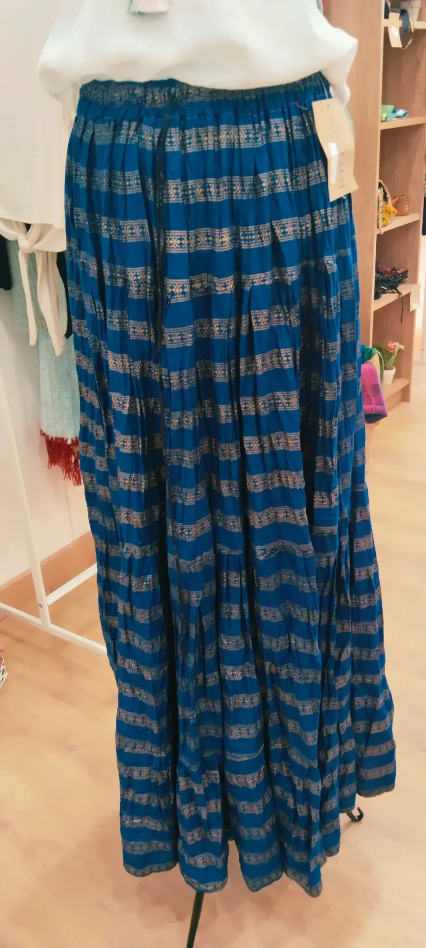 FALDA COTTON MIX GOLD (COTTON AZUL)