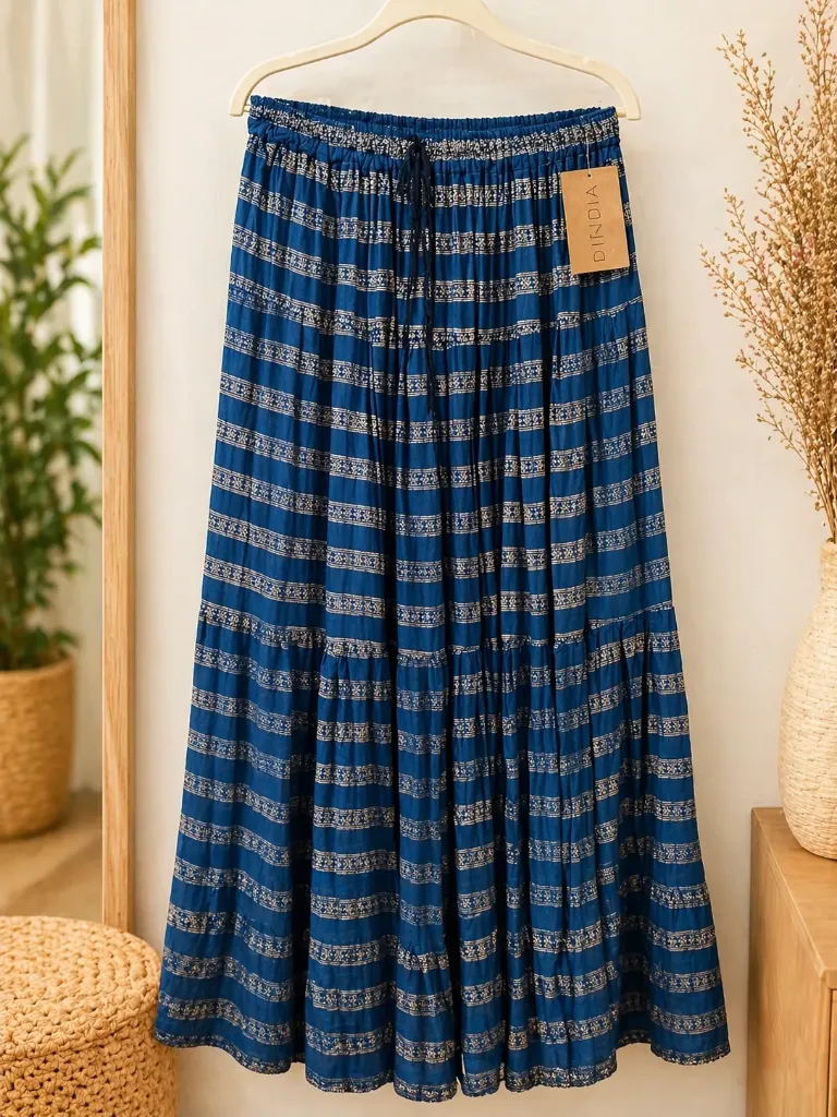 FALDA COTTON MIX GOLD (COTTON AZUL)