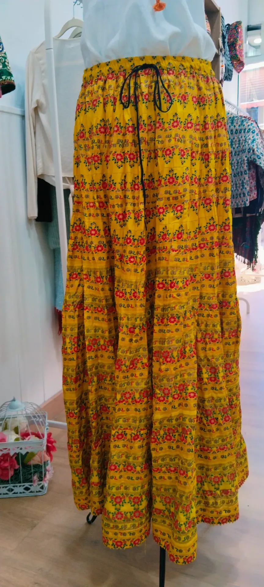 FALDA COTTON MIX GOLD