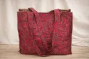 BOLSO MASAYA SAREE, TELAS SEDOSAS RECICLADAS DE SAREE Y YUTE