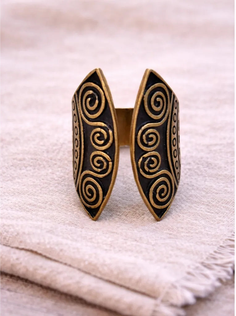 ANILLO QUA TRIBAL DORADO/PLATEADO