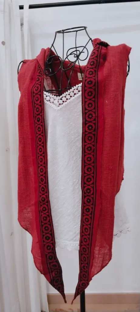 CHALECO CROPP RAIK BLOCK PRINT (CROPP BURDEOS)