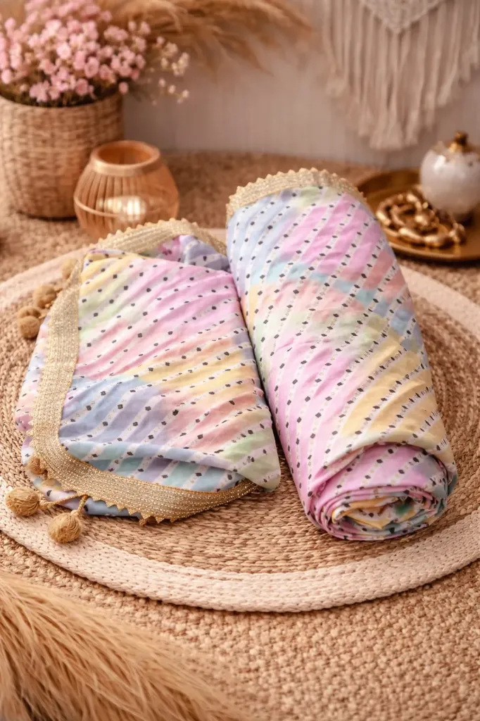 MULTIPOSICION DUPATTA BANDANI GOLD