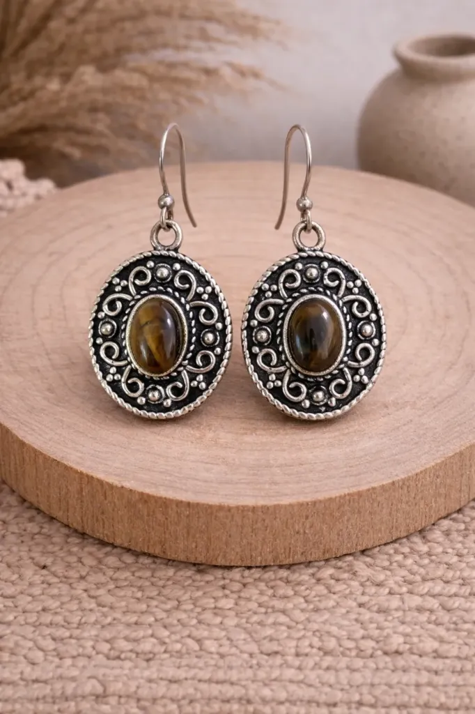 PENDIENTE MINEPE (MARRON)