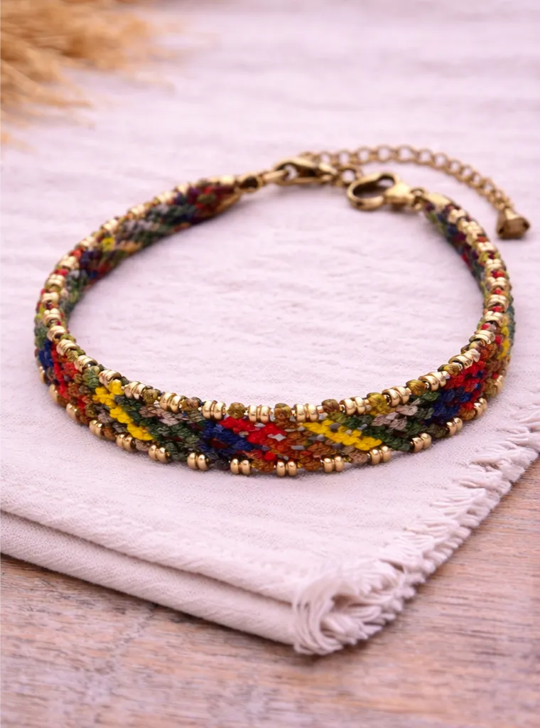 TOBILLERA MACRAME COLORIDA