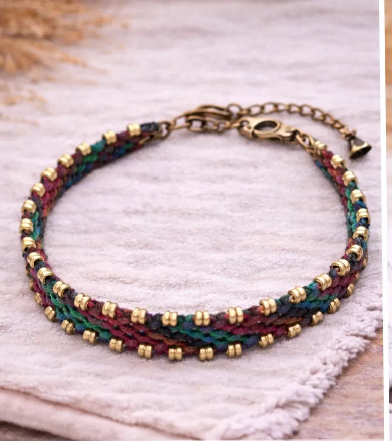 TOBILLERA MACRAME COLORIDA