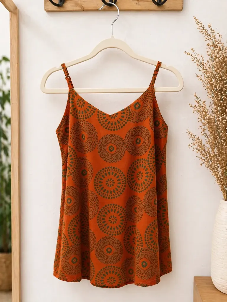 CAMISETA PRINT (PRINT NARANJA)