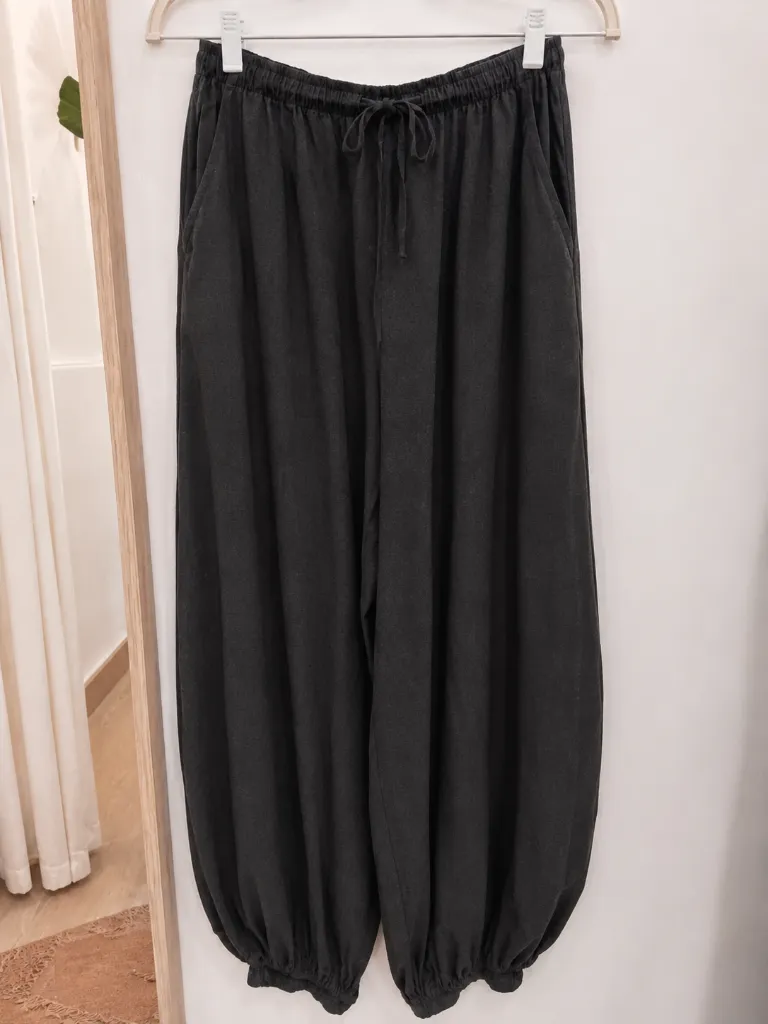 PANTALON BOMBACHO DE LINO