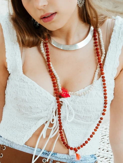 COLLAR MALA RUDRAKSHA 6MM